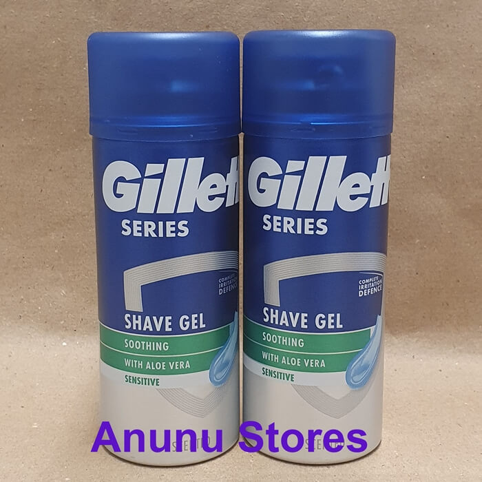 Gillette Series Sensitive Shave Gel 2 x 75ml